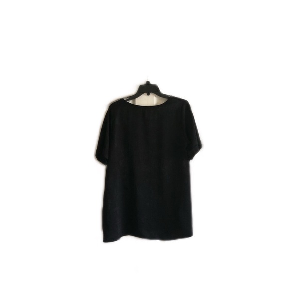 MOD REF women’s black top, split side seam, Size M.  NWOT. - Picture 2 of 7